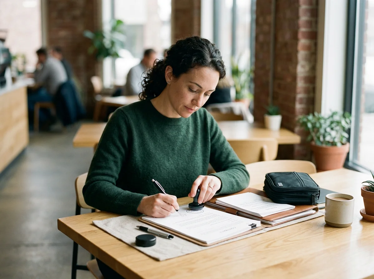 Mobile notarization with 30 minutes of travel