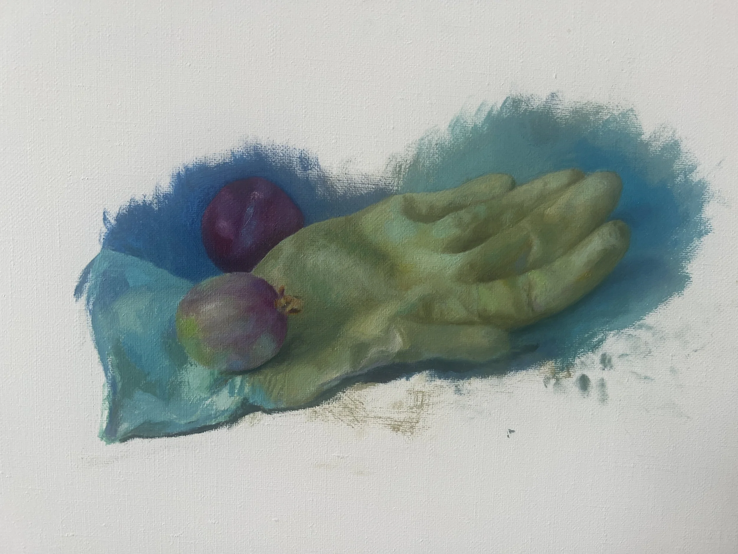 hand with fruit