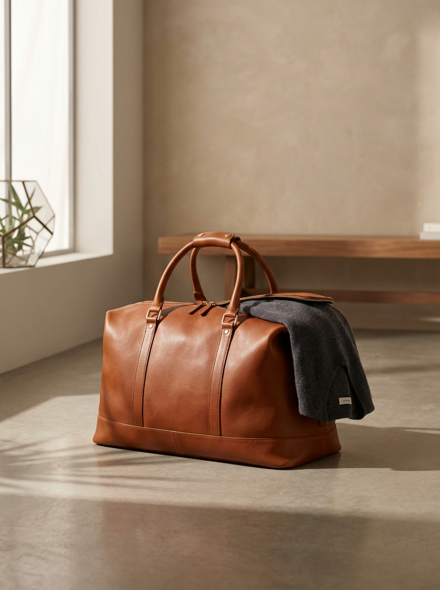 Leather Weekender Bag