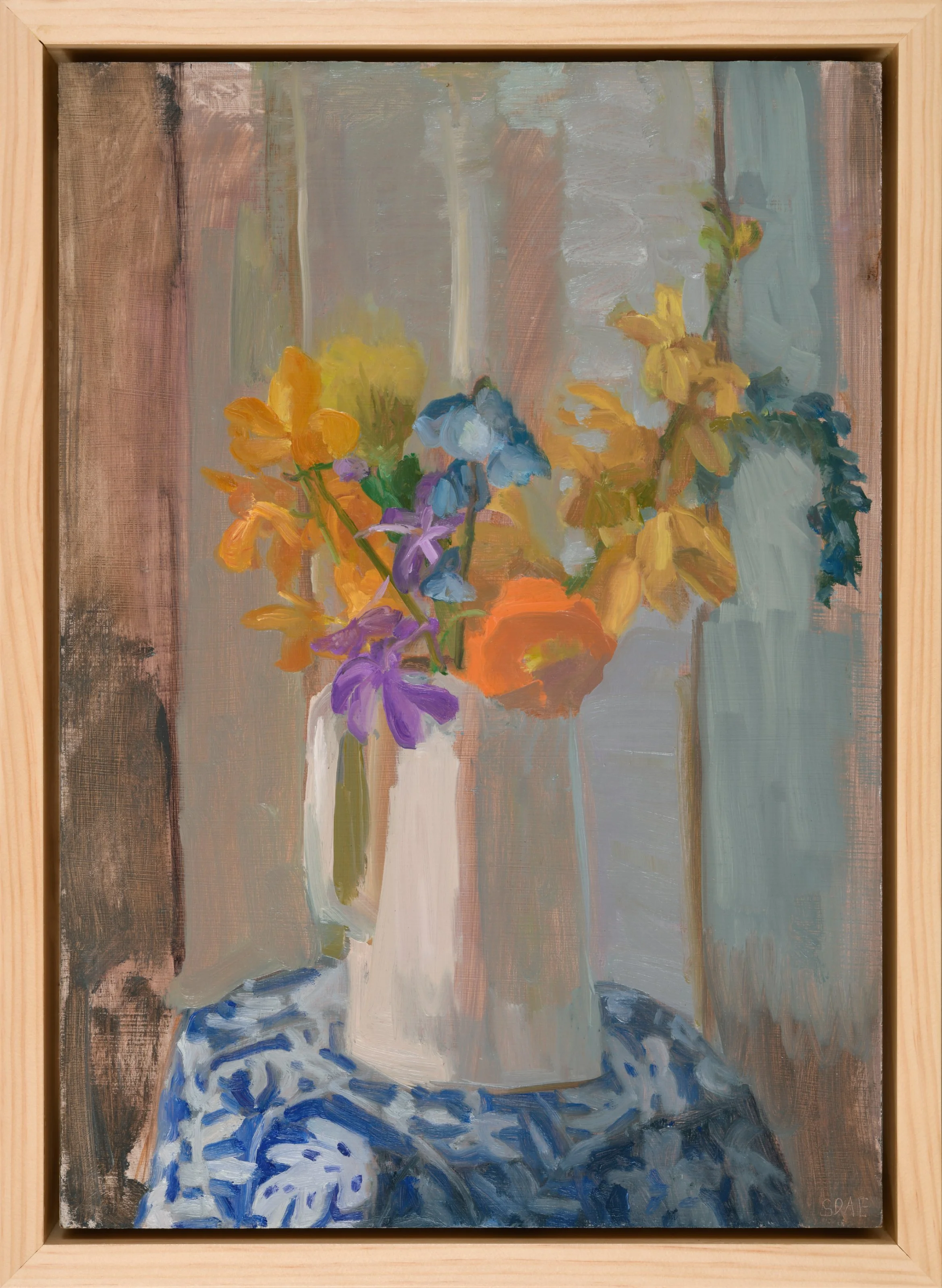 Everyone Loves Flowers-
In 2023 I was able to use all the leftover flowers from the Hui No’eau art affair as still life objects for
the elementary keiki (kids) I teach. My co-teacher Julie and I set up vases with flowers all over the
desks. They walk