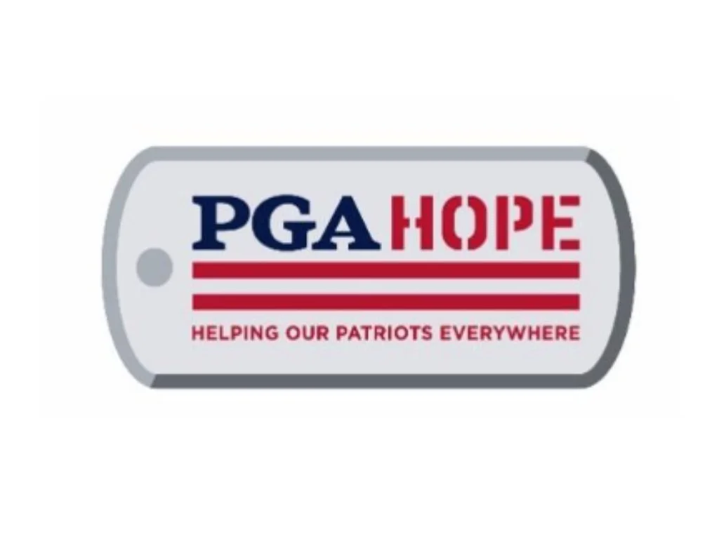 PGA HOPE logo with the tagline “Helping Our Patriots Everywhere.”. Past Pin High Event.