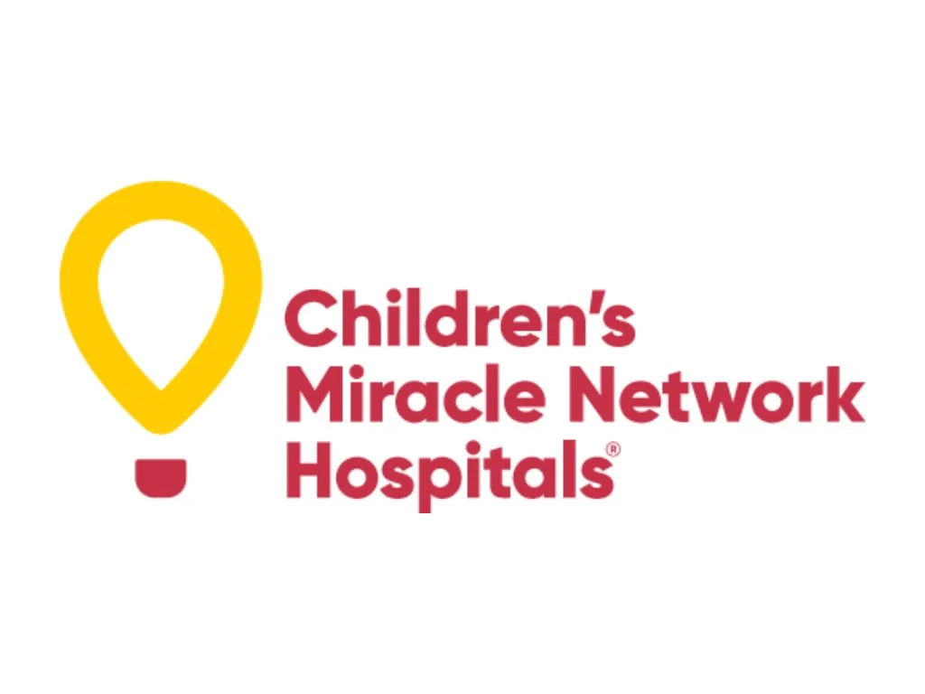 Children's Miracle Network Hospitals logo with a yellow balloon icon and red text on a white background. Past Pin High Event.