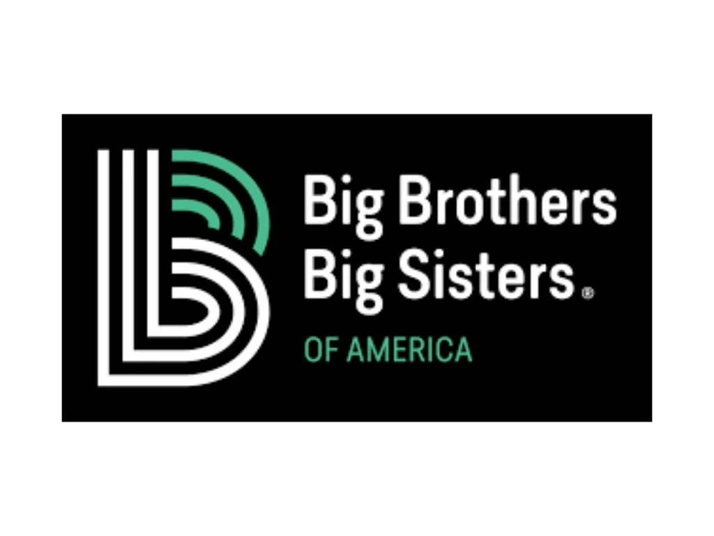 Big Brothers Big Sisters of America logo on a black background