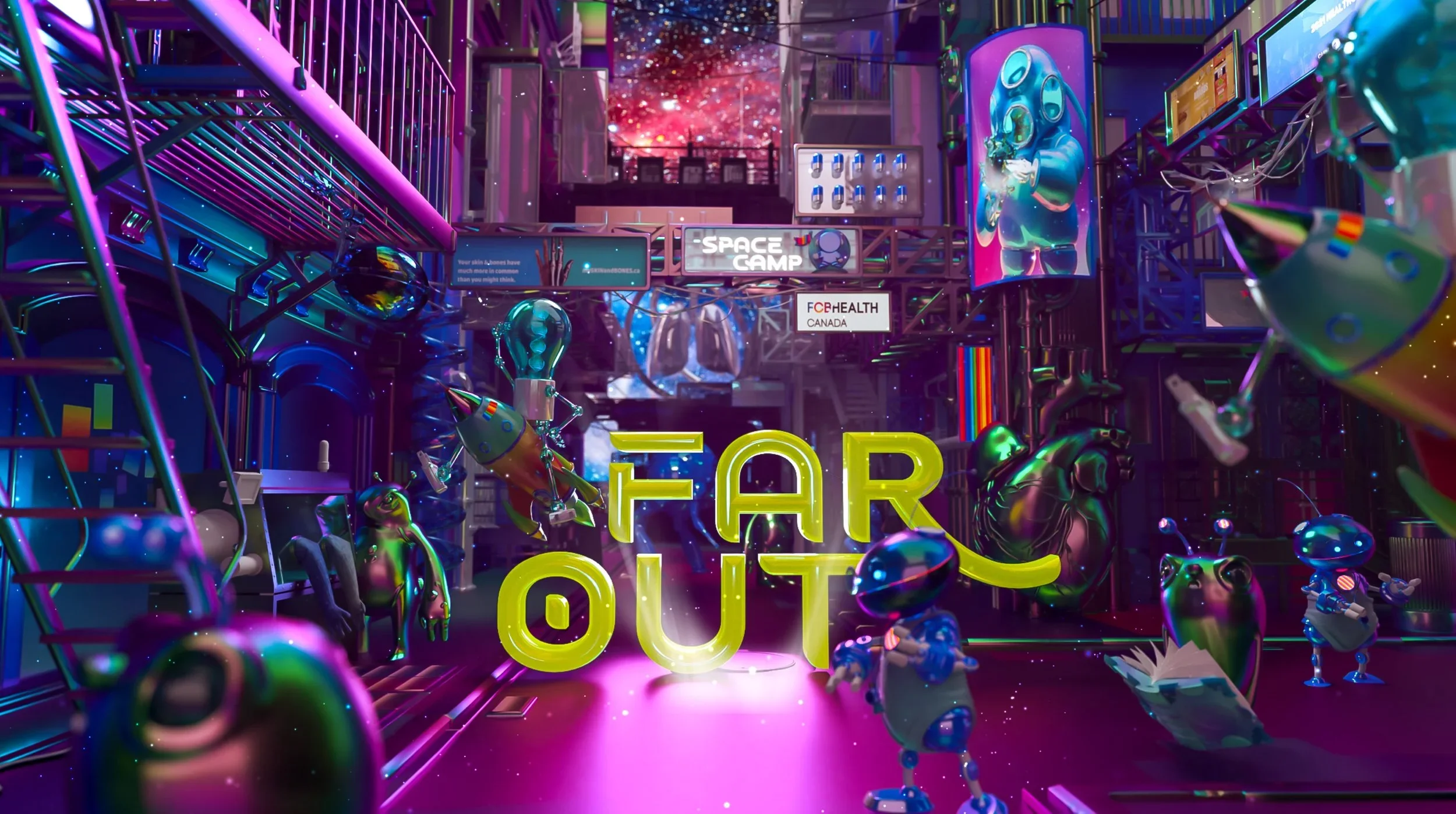 "We Are Far Out" Agency Branding