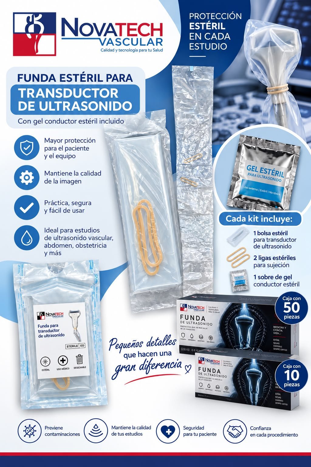 Funda esteril para transductor (caja con 50pz)