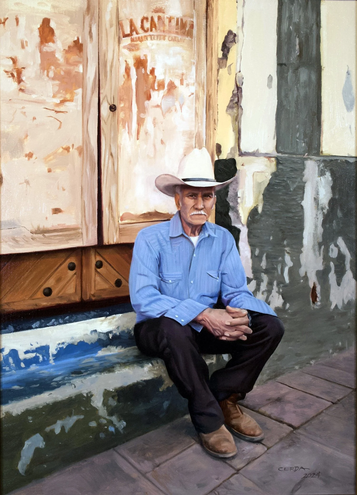 "Señor de Tequila" 32x24 oil on linen