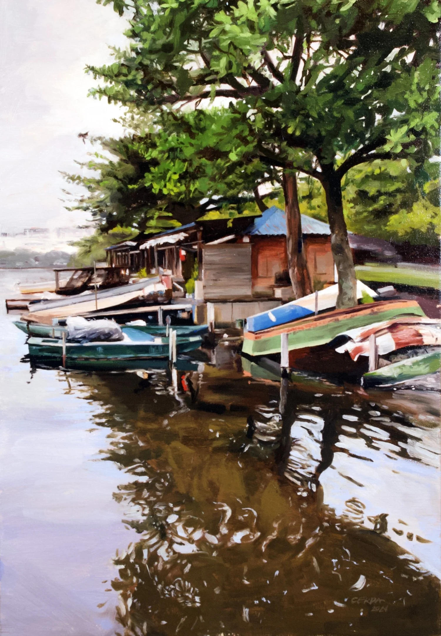 "Lagoa Rodrigo de Freitas" 26x18 oil on linen