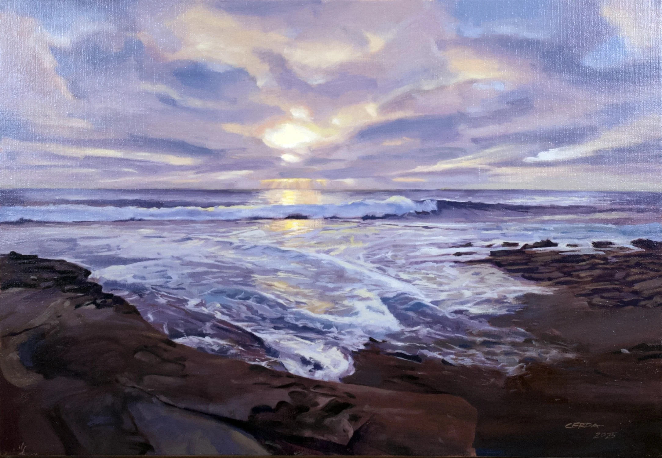 "La Jolla Cove" 18x26 oil on linen