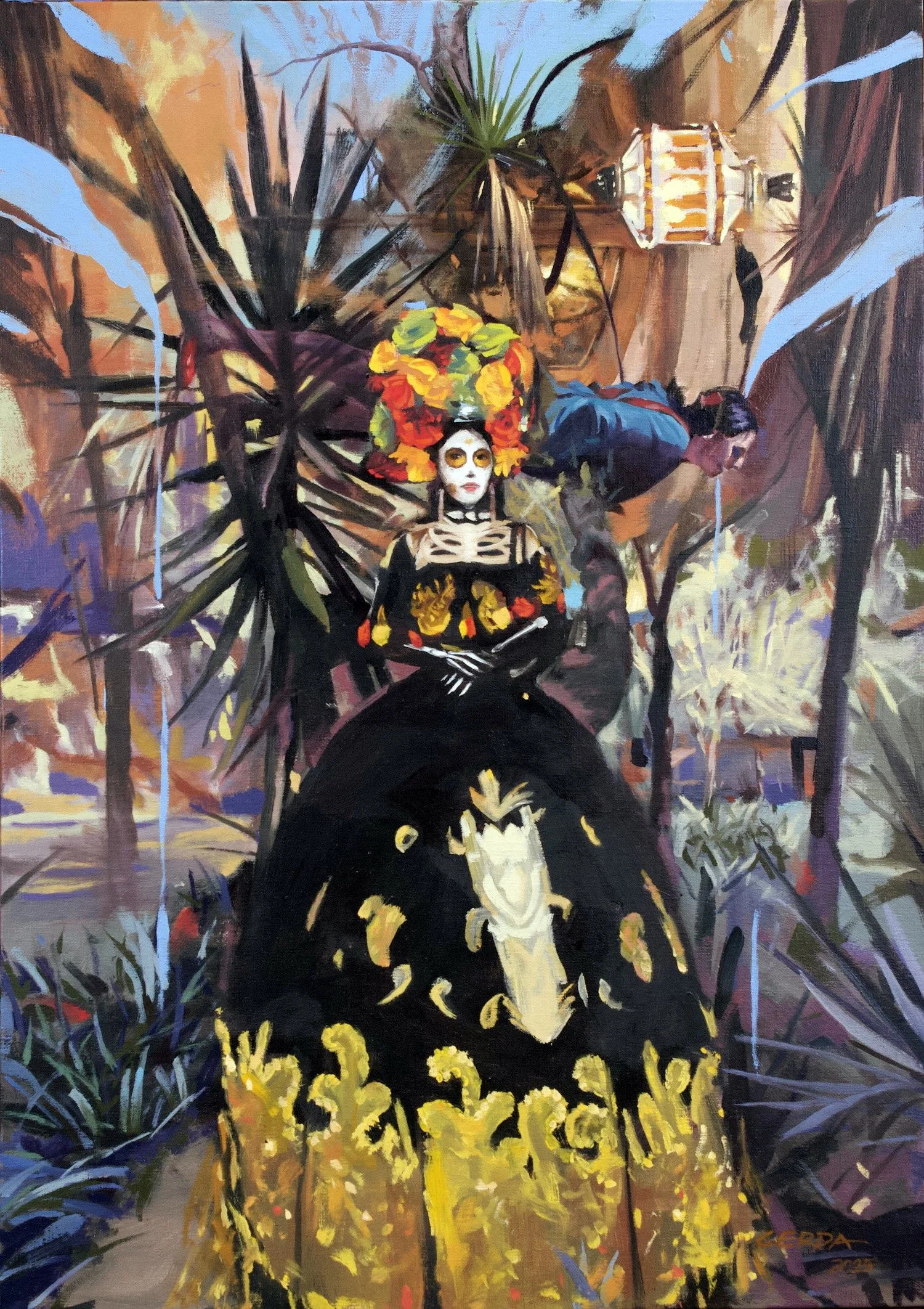 "Las Dos" 28x20 oil on linen