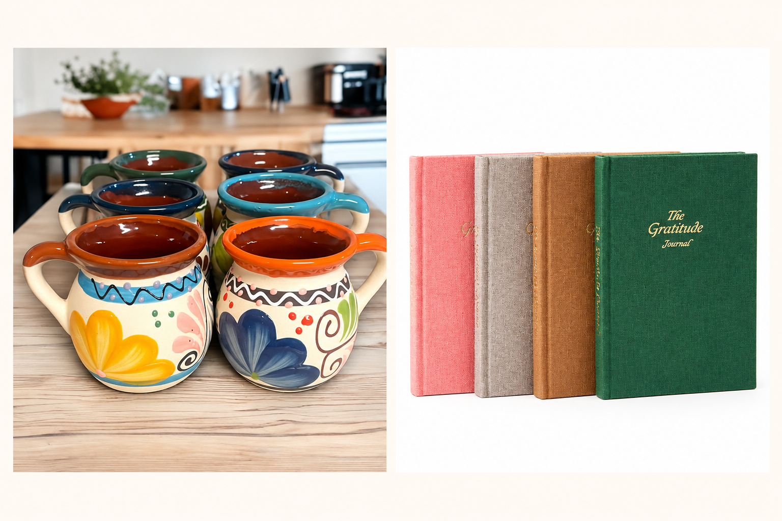 Cafecito & Gratitude | Mugs & Journals
