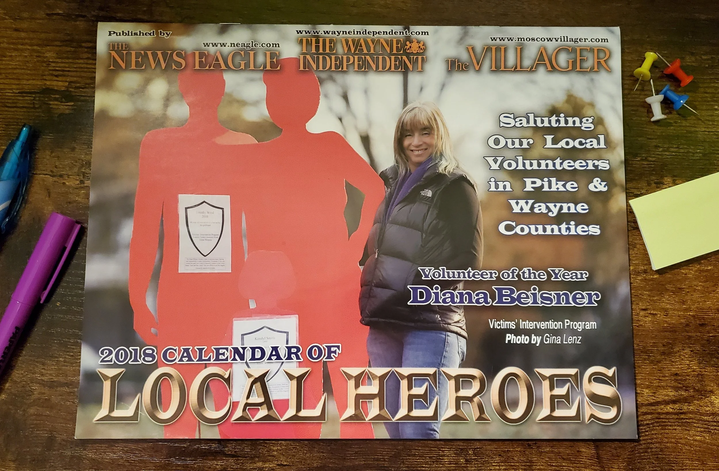 Calendar design for local volunteers