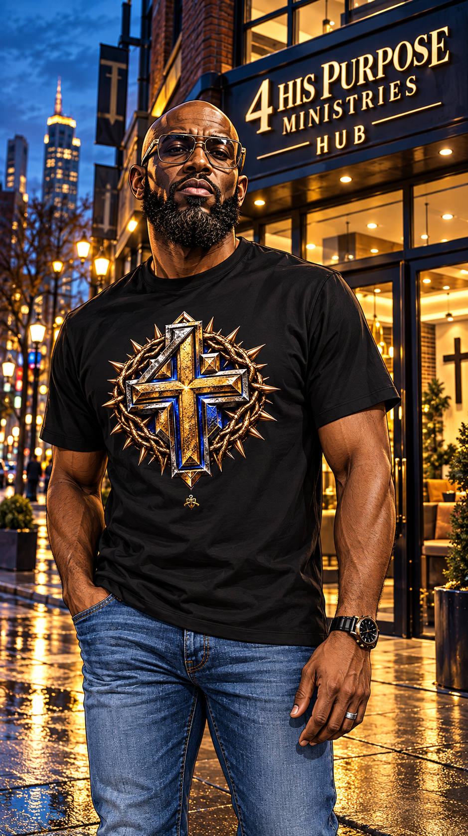Gold Cross Tee at Ministry Hub.png