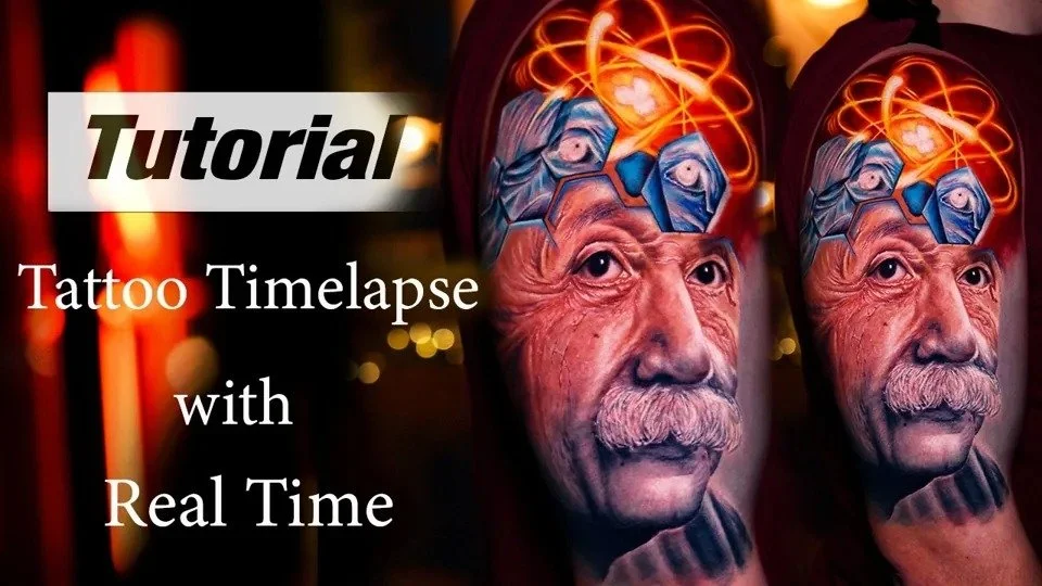 One Einstein tattoo. Two ways of seeing.