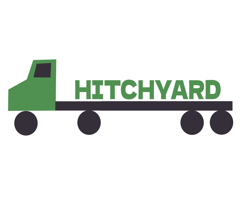 A logo for a delivery company called Hitchyard.