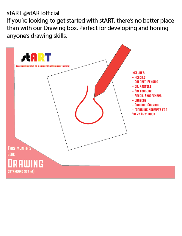 A social media post promoting the drawing box.