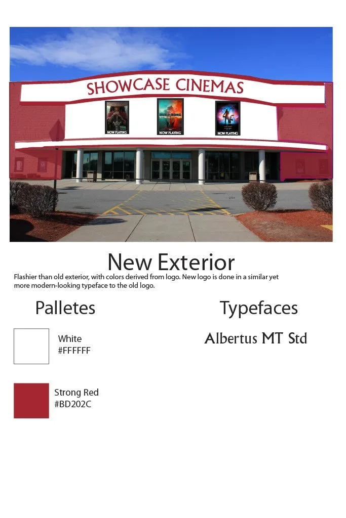 Showcase Cinema Rebrand (Senior Year of College, May 2022)