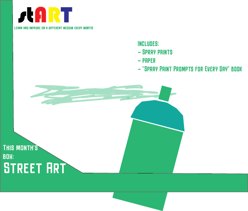 The package art for the street art box.