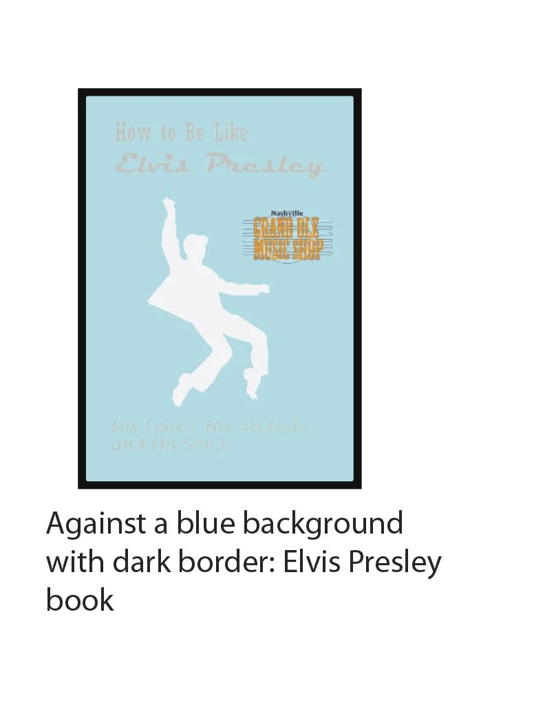 Examples of the logo being used against a blue background.