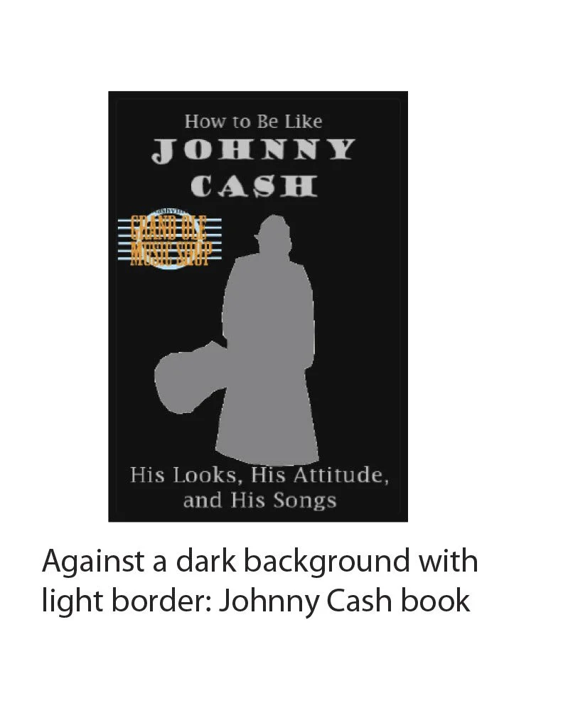 Examples of the logo being used against a black background.