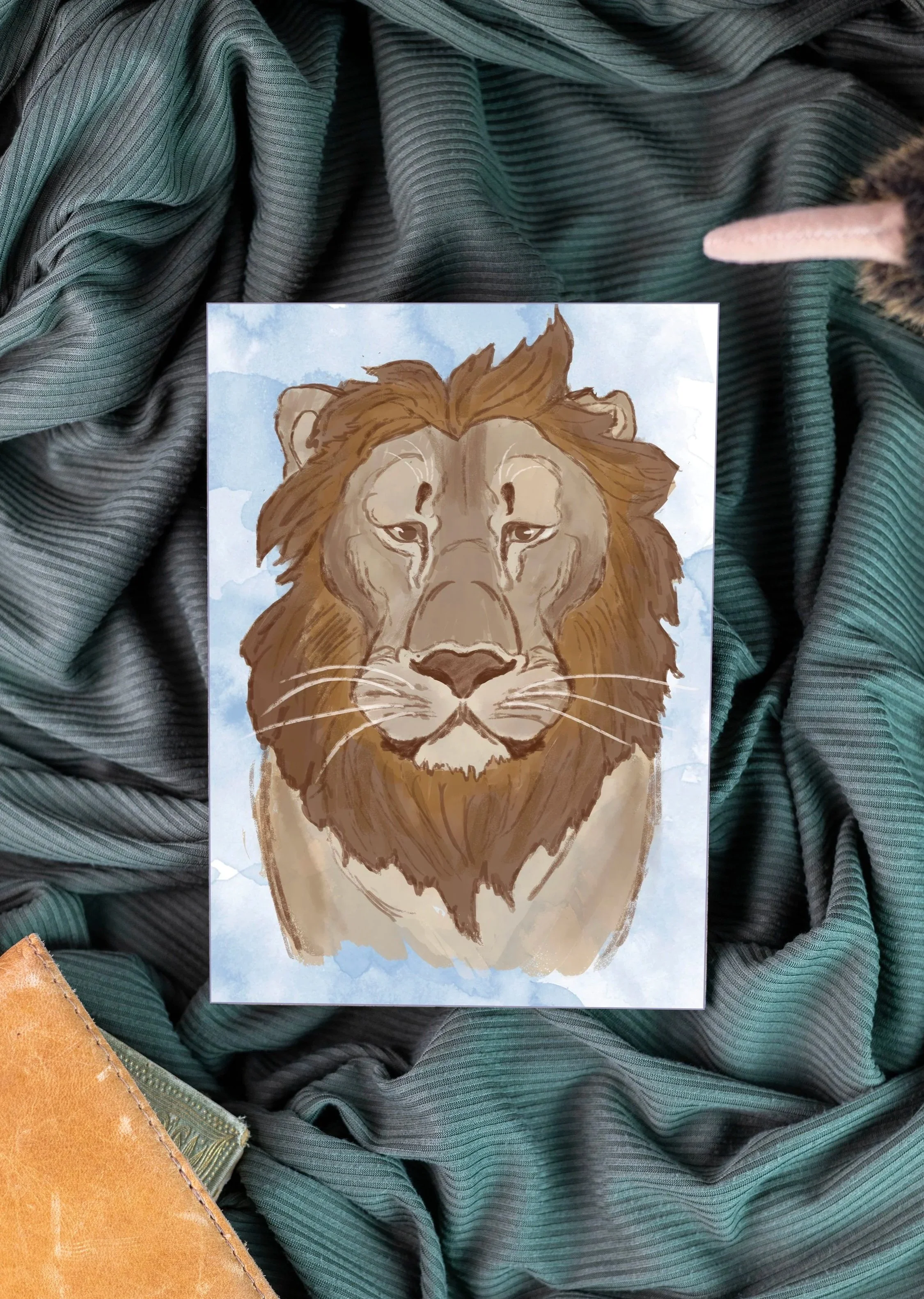 drawing of a lion
