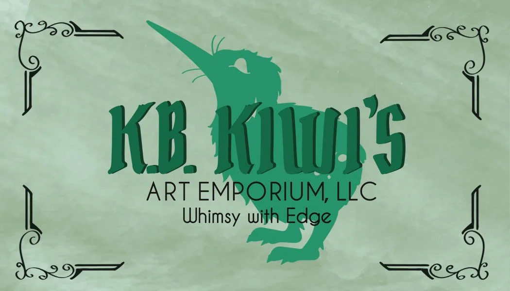 Kiwi bird art business card