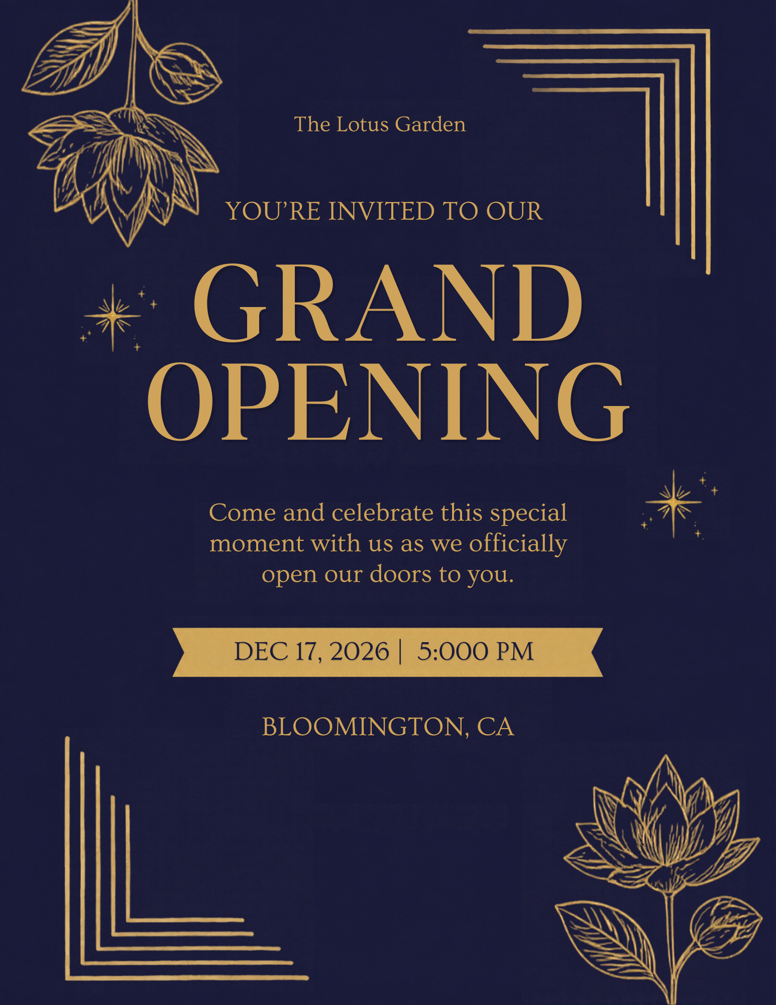 Navy and Gold Elegant Grand Opening Flyer.png