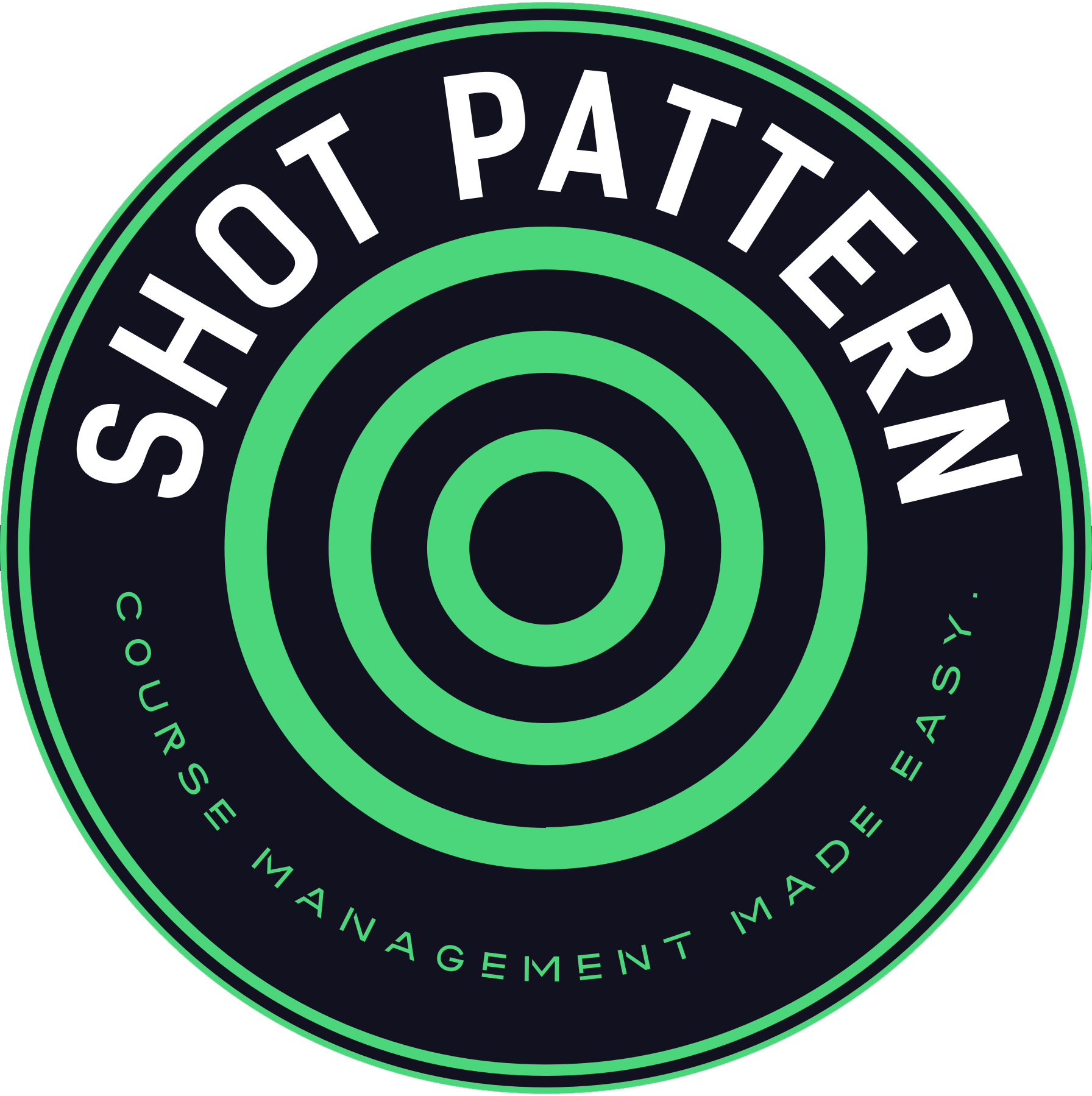 Shot pattern logo