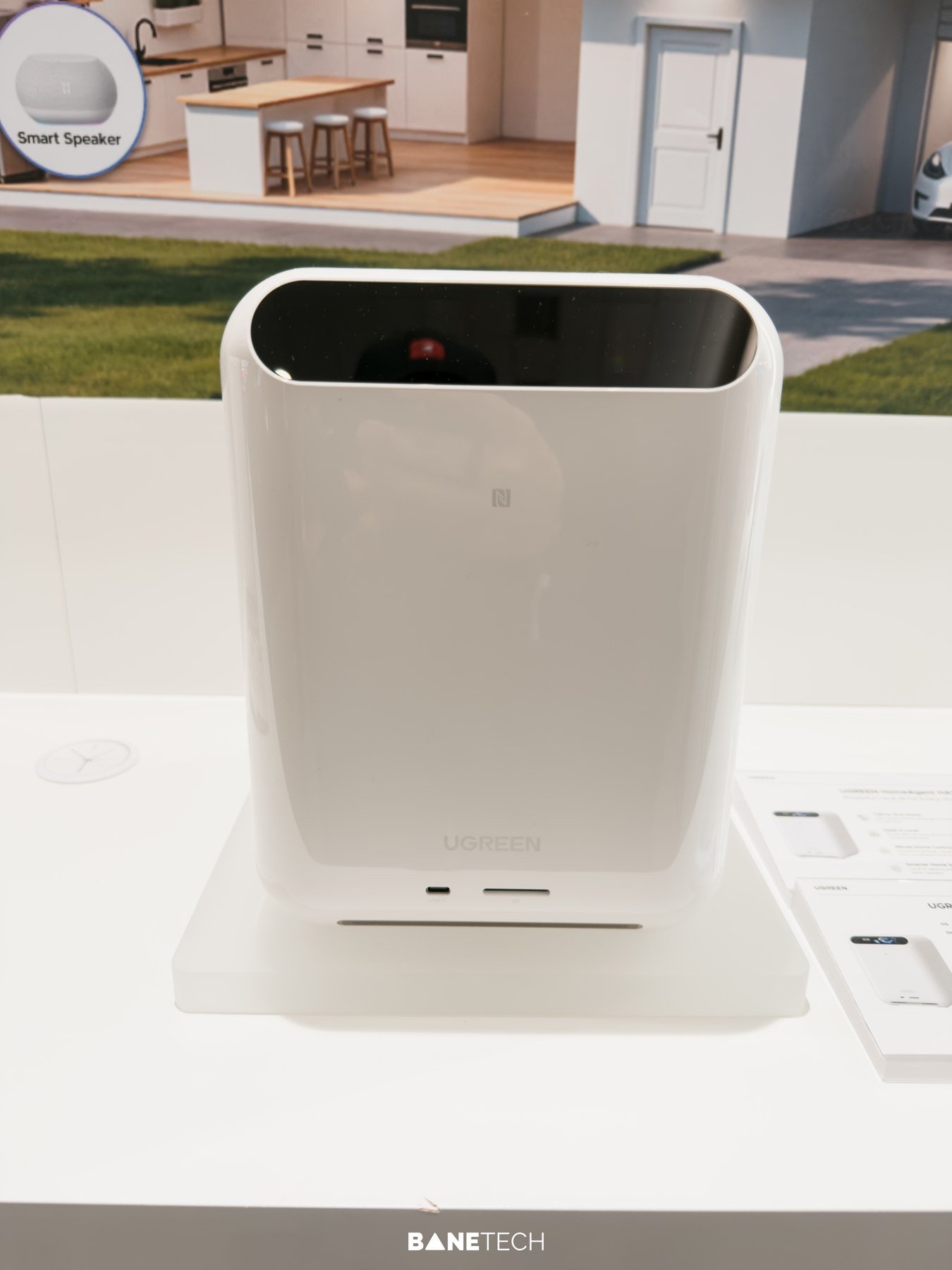 UGREEN HomeAgent HA100 on display at UGREEN’s smart living launch event