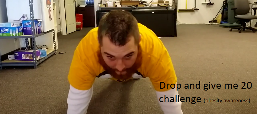 Obesity awareness - Drop and Give Me 20 YouTube Challenge - Updated