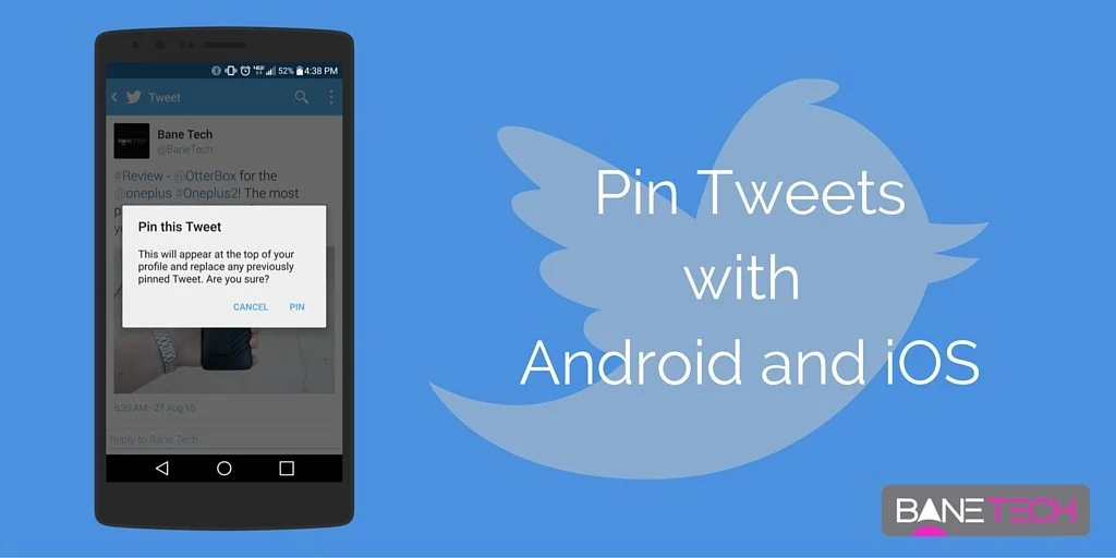 Pin a Tweet to your profile from iOS and Android