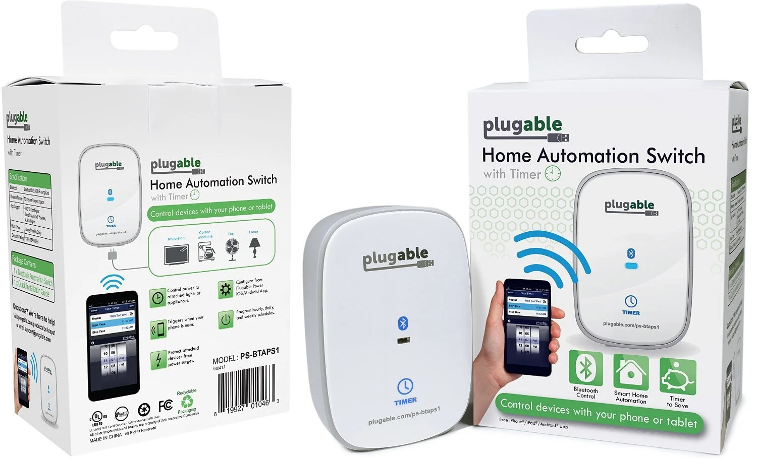 Plugable Power Bluetooth Controlled AC Power Switch