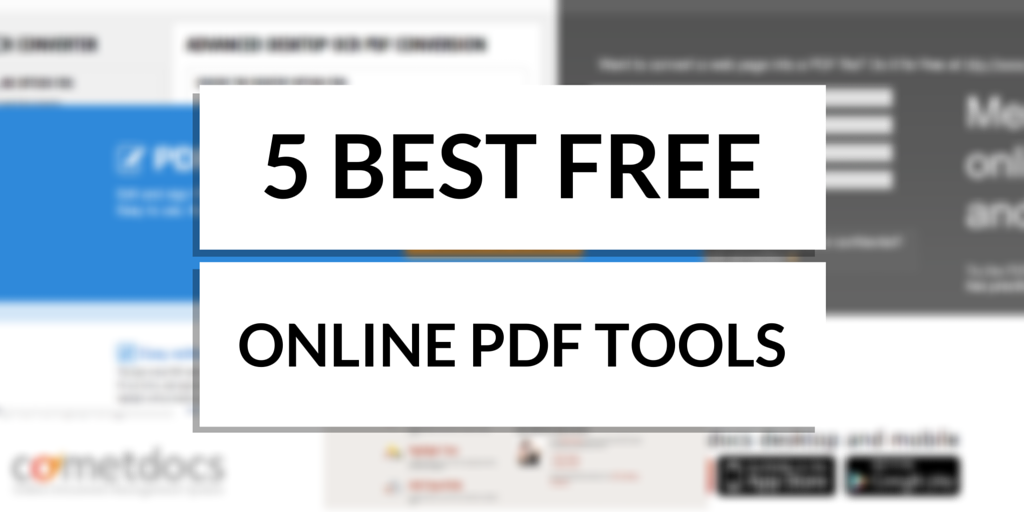 5 Best Free Online PDF Tools