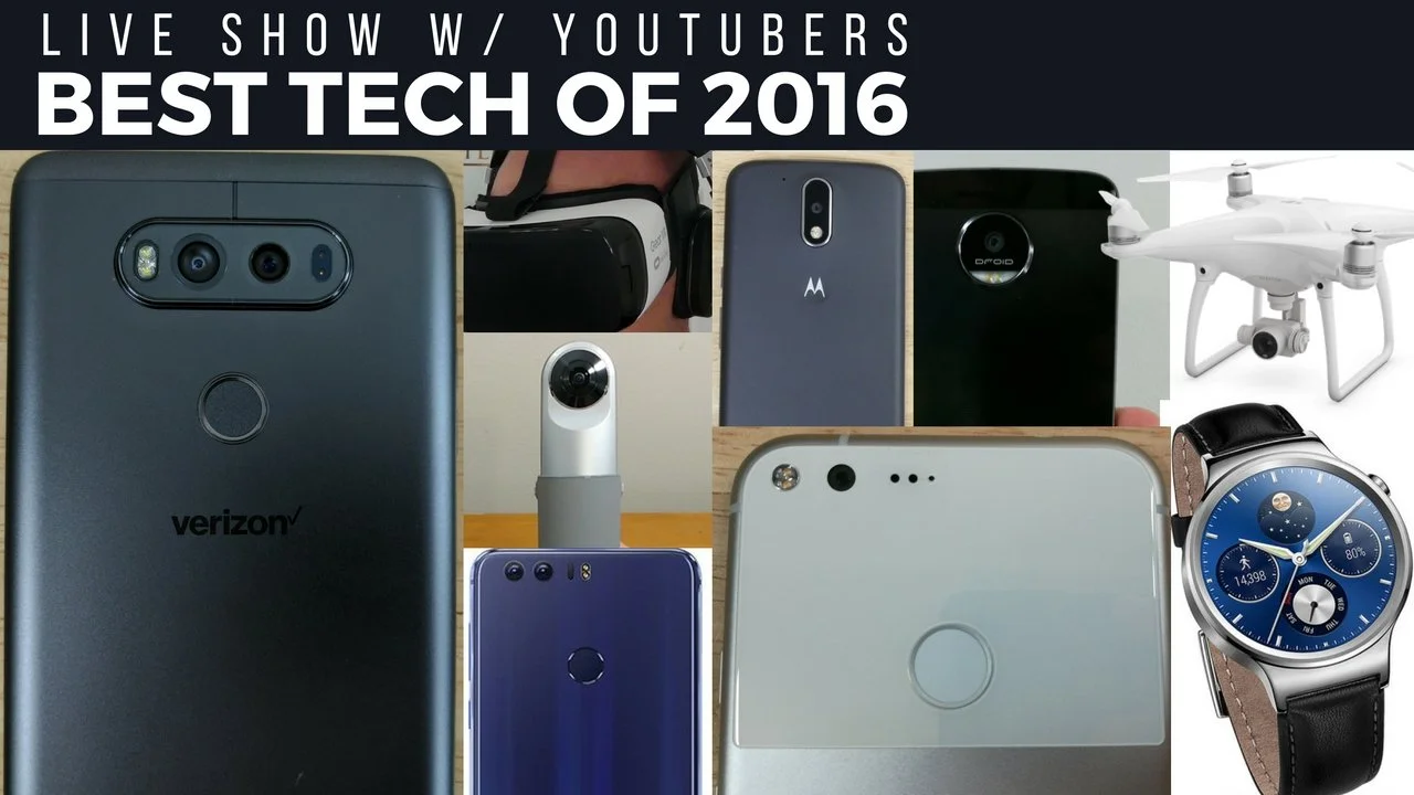 Best tech of 2016 live show with YouTubers