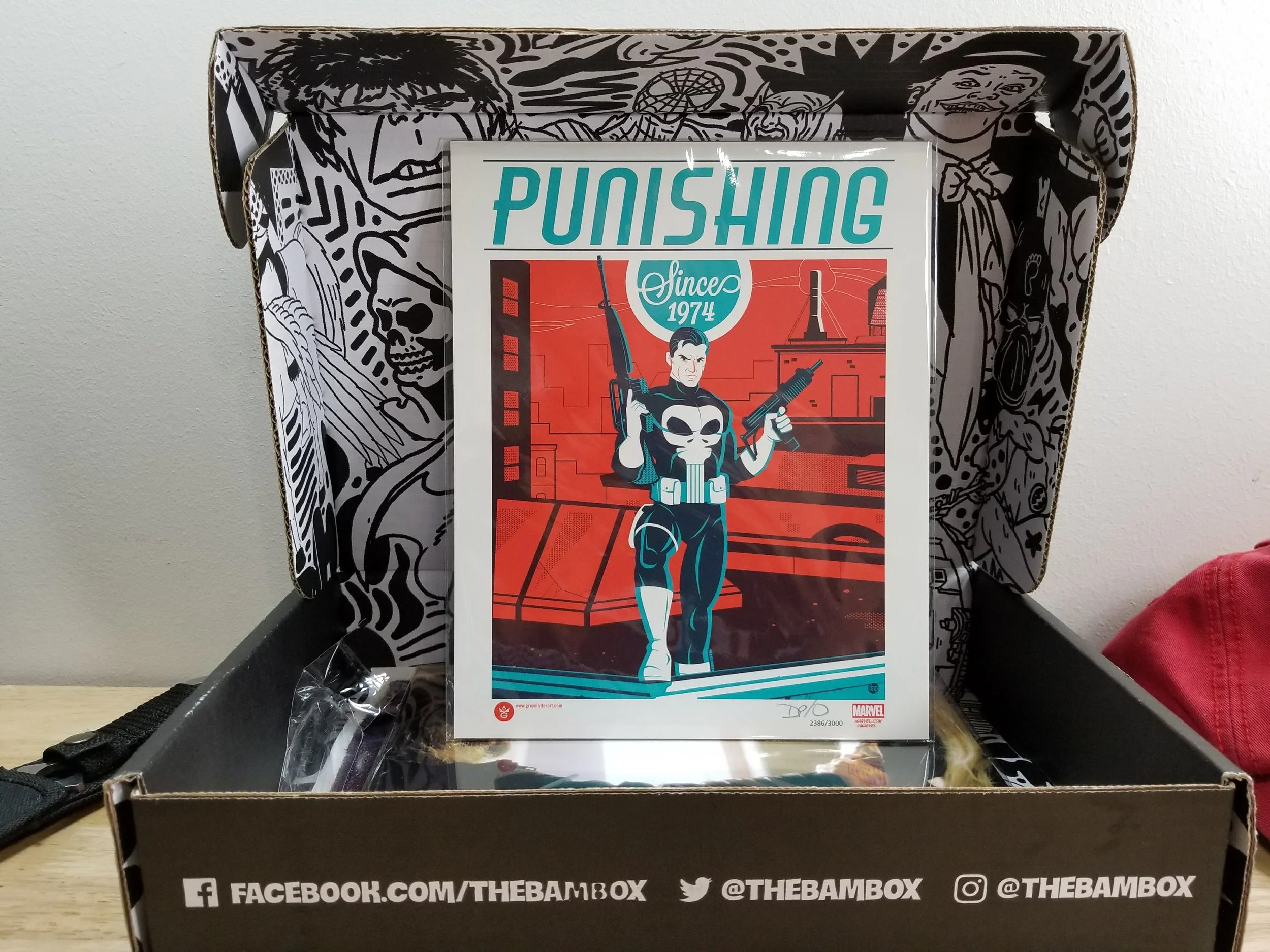 The BAM Box Punisher poster is awesome!