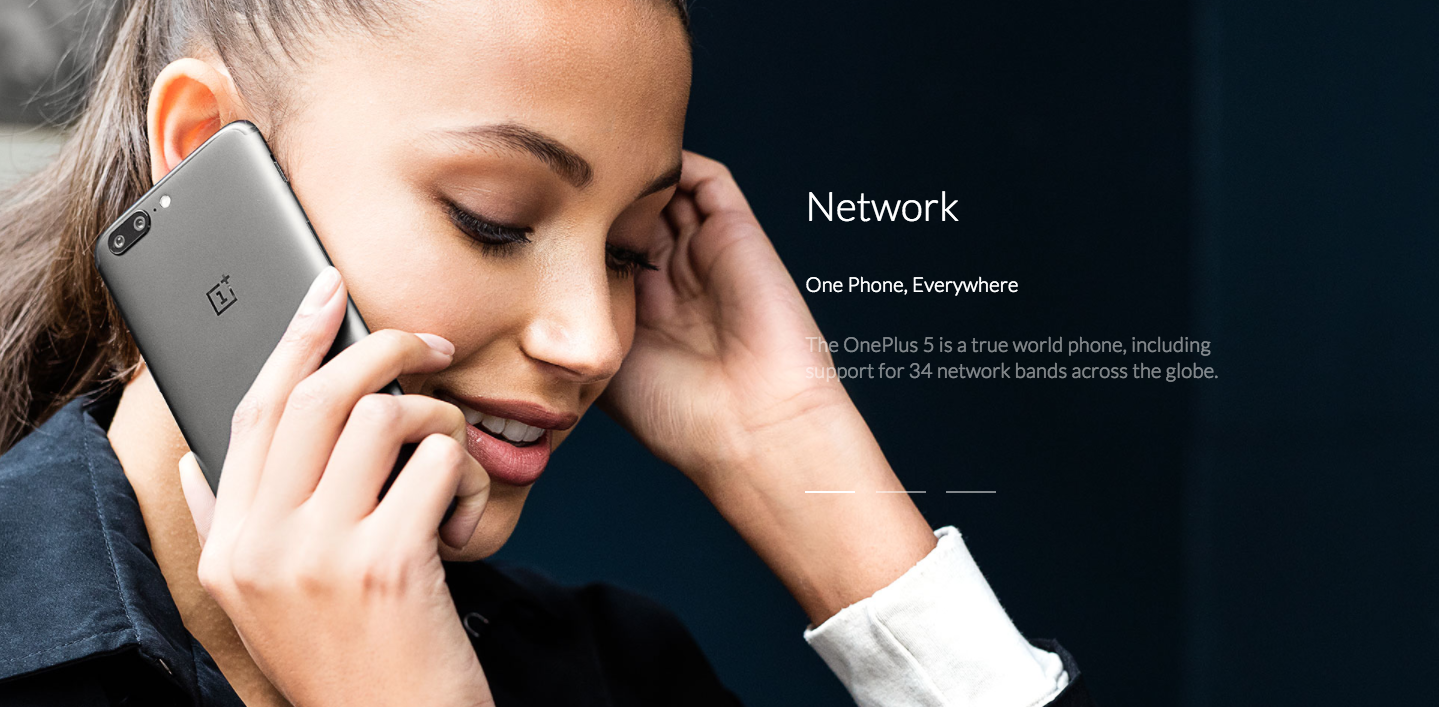 OnePlus 5 supported network bands