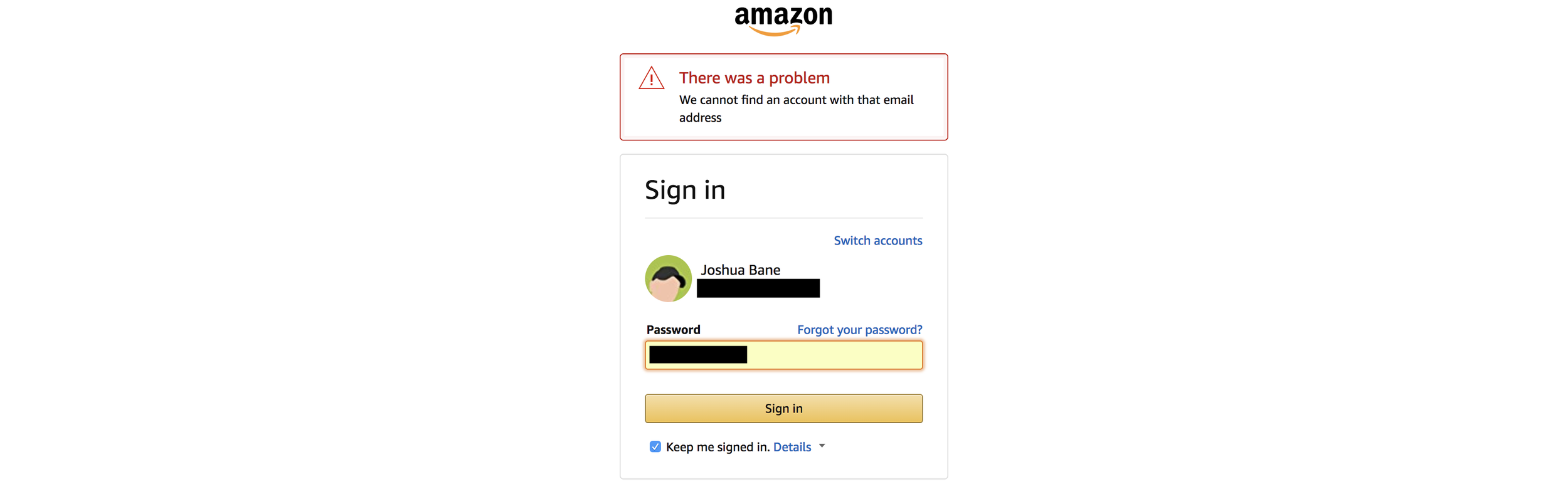 Amazon is deleting accounts? Glitch? No notice?