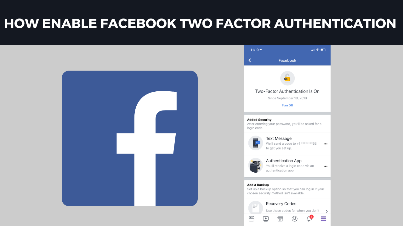 How to enable Facebook Two Factor Authentication (VIDEO)