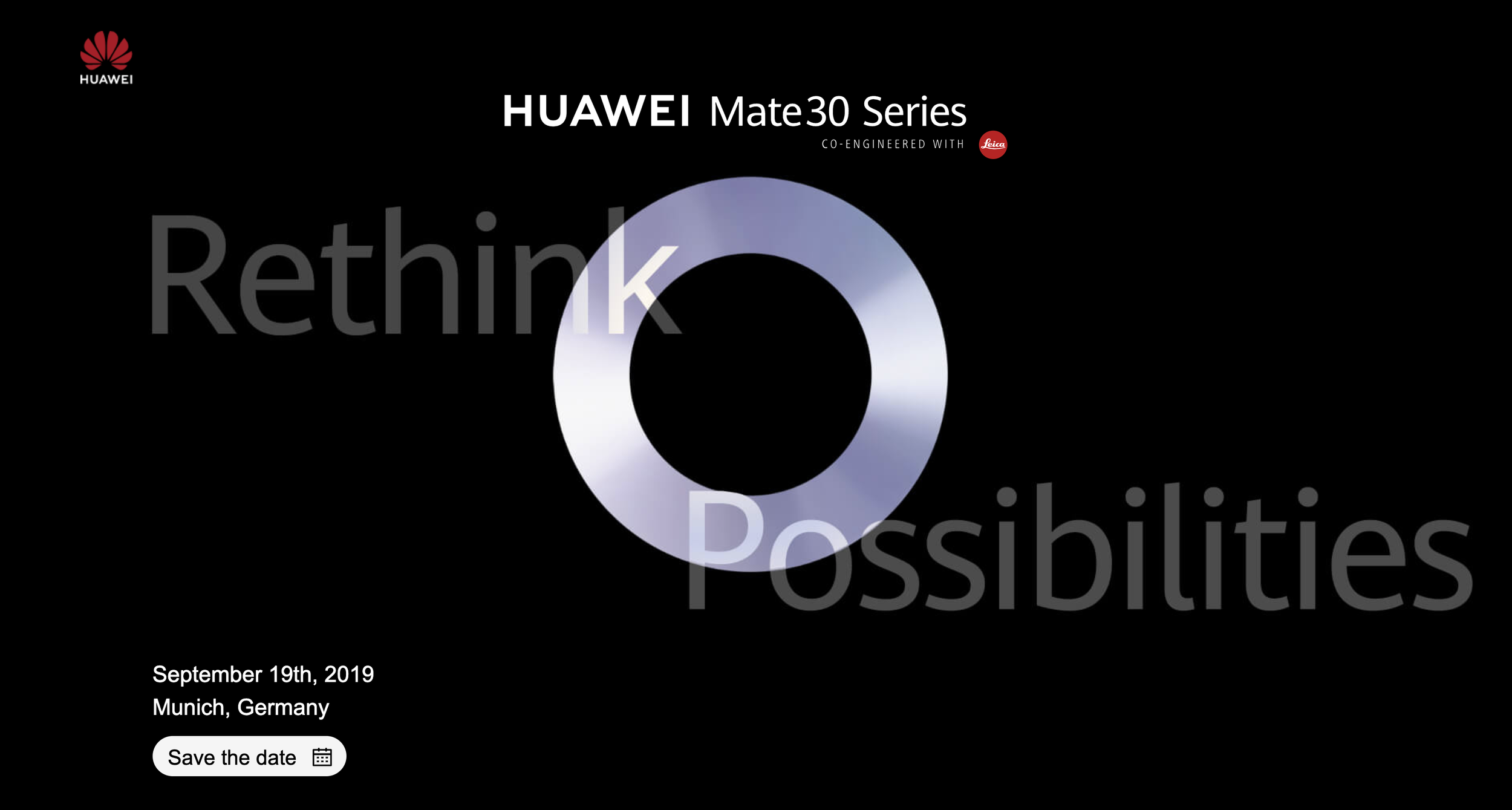 Mate 30 announcement live stream details