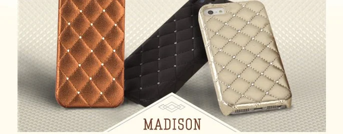 Case-Mate: Madison Collection: Genuine Leather & Swarovski Crystals