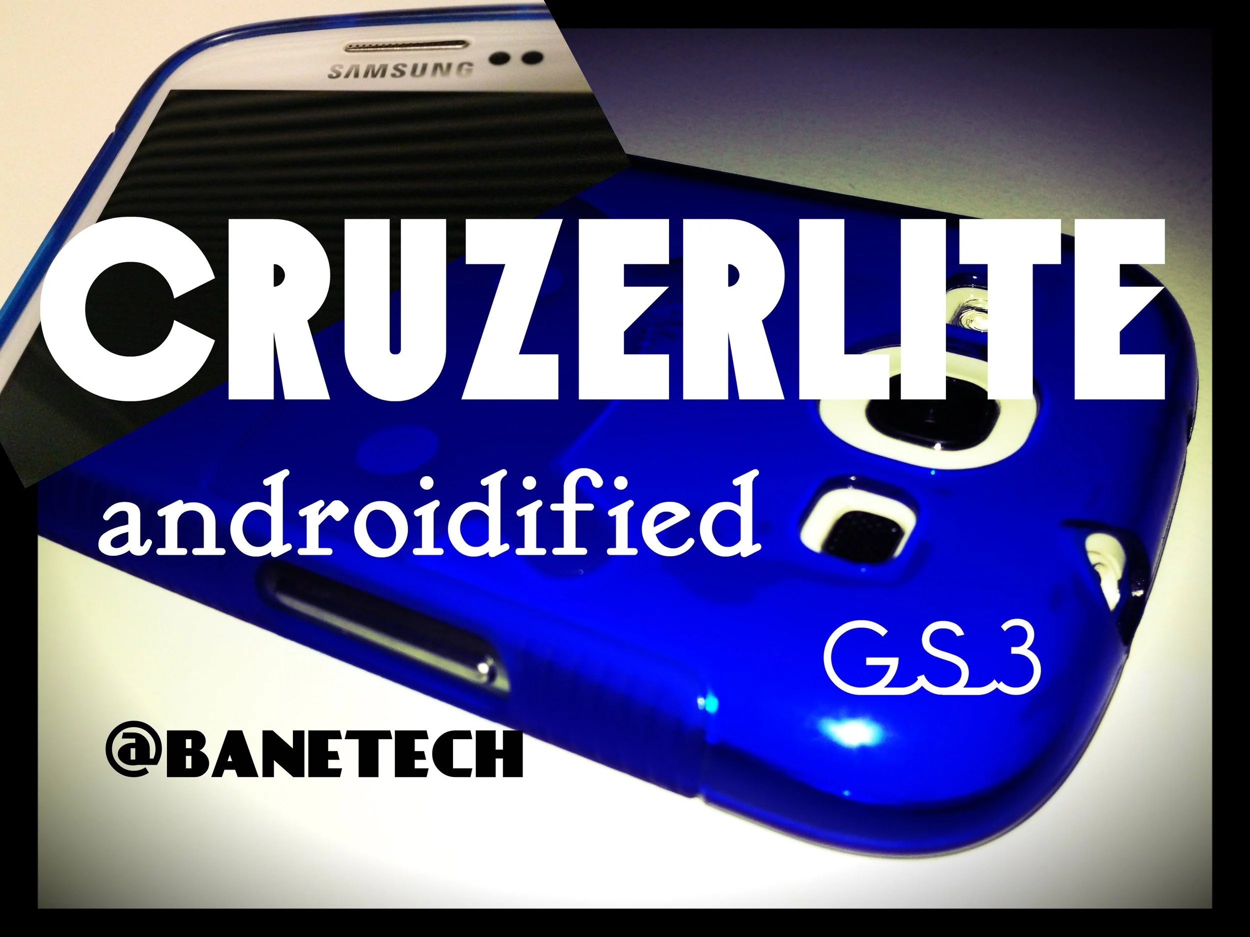 Cruzerlite Androidified Blue Case for the Samsung Galaxy S3