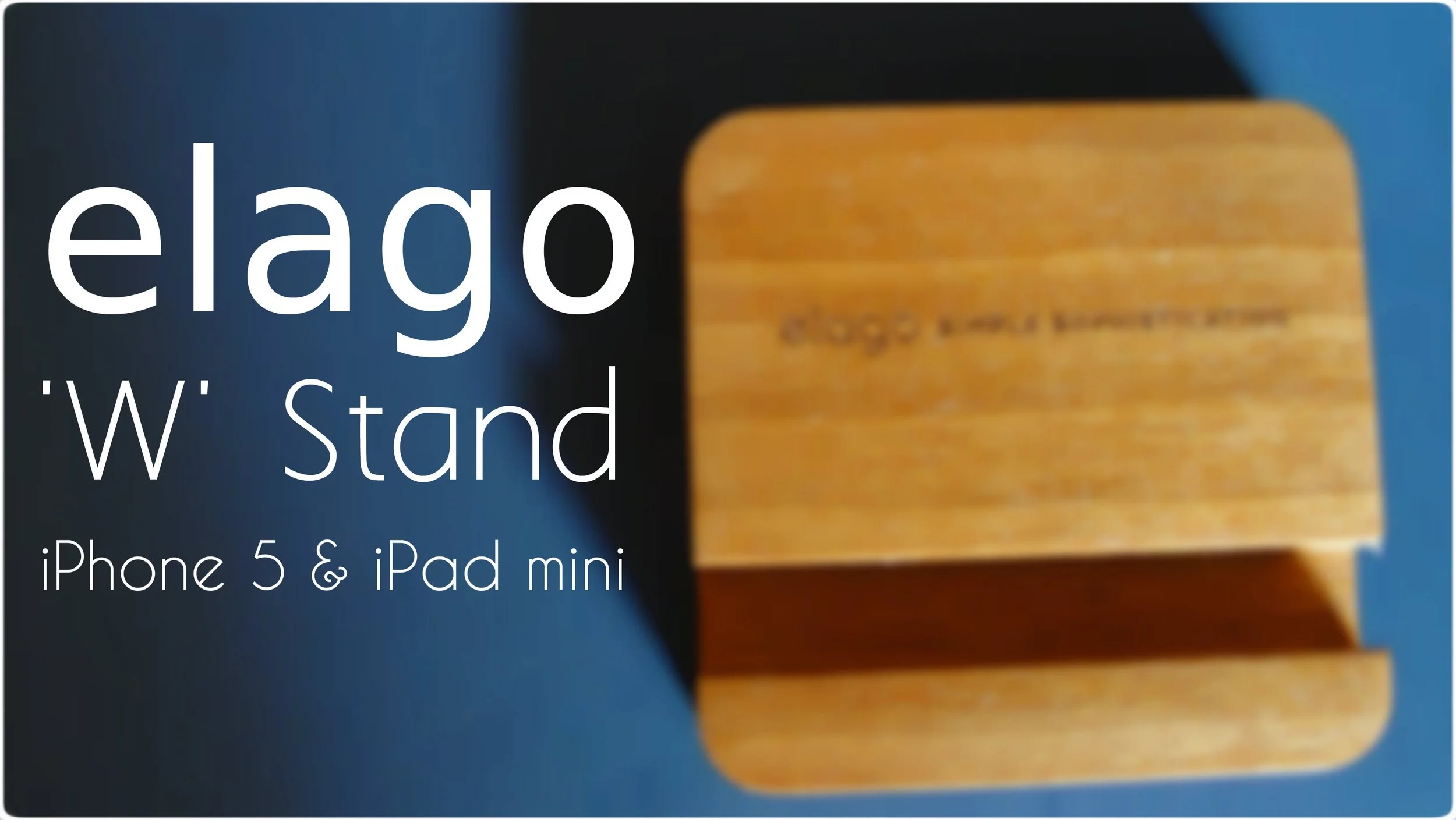 elago W Stand (natural wood) for iPhone 5, ipad Mini (Angle support for FaceTime)