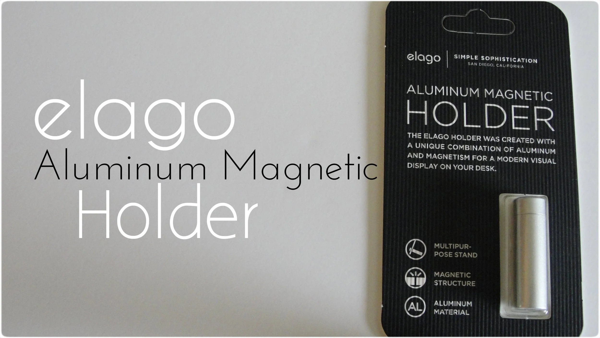 elago Aluminum Magnetic Holder for business cards and photos