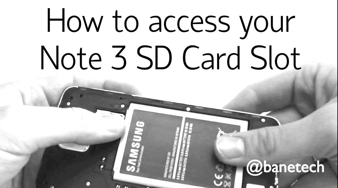 How to access your Note 3 SD Card slot
