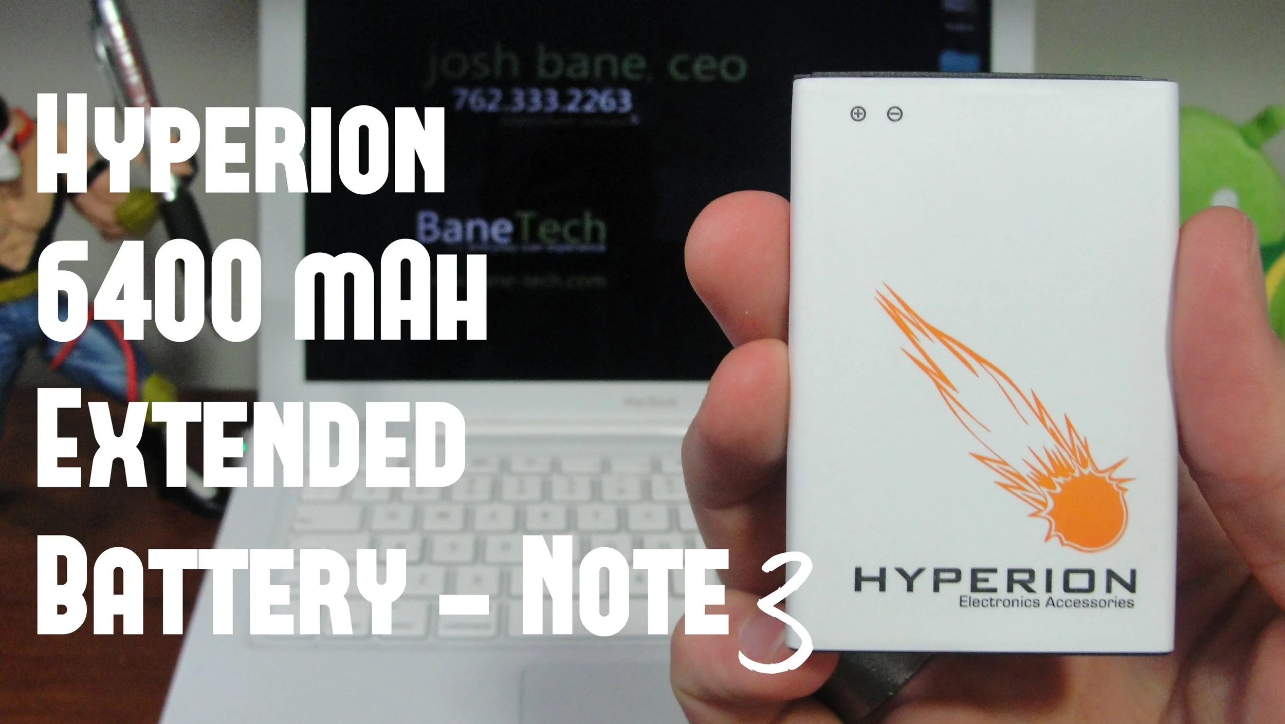 Hyperion 6400 mAh Extended Battery Note 3