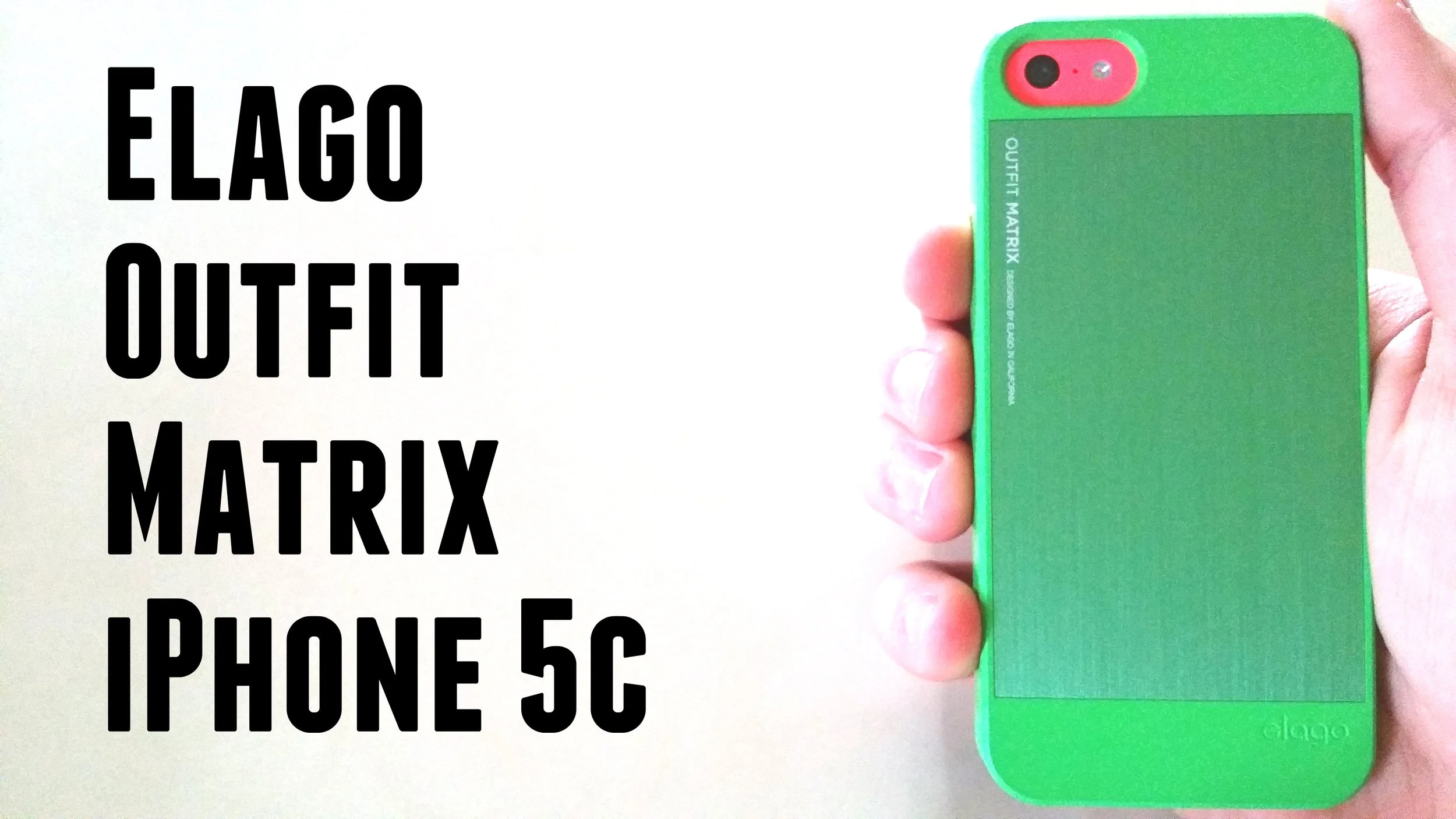 Elago Outfit Matrix Aluminum Polycarbonate Case for the iPhone 5c in Green!