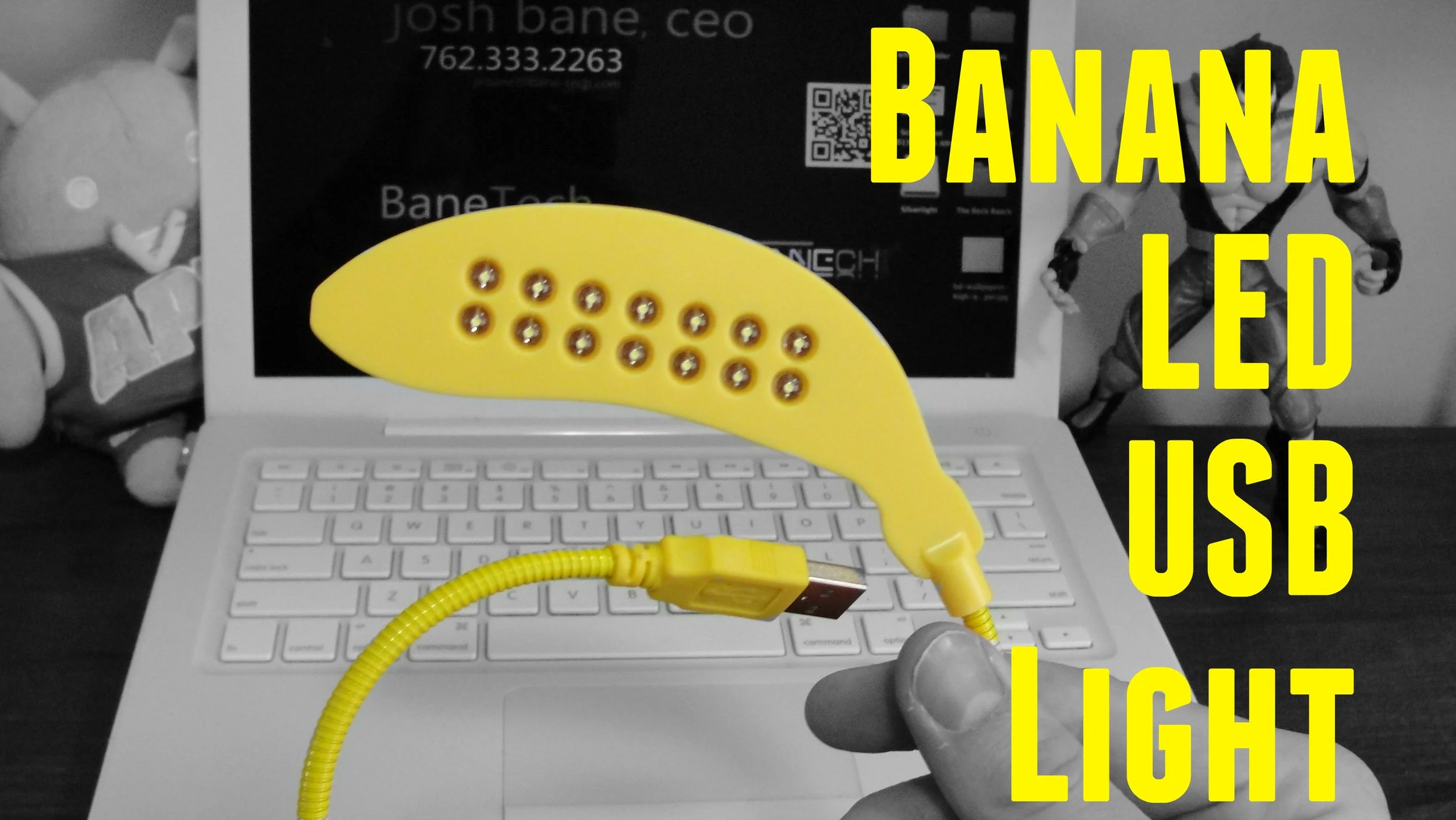 Banana Style Flexible 14-LED Light Lamp for PC from HandGiftBox.com