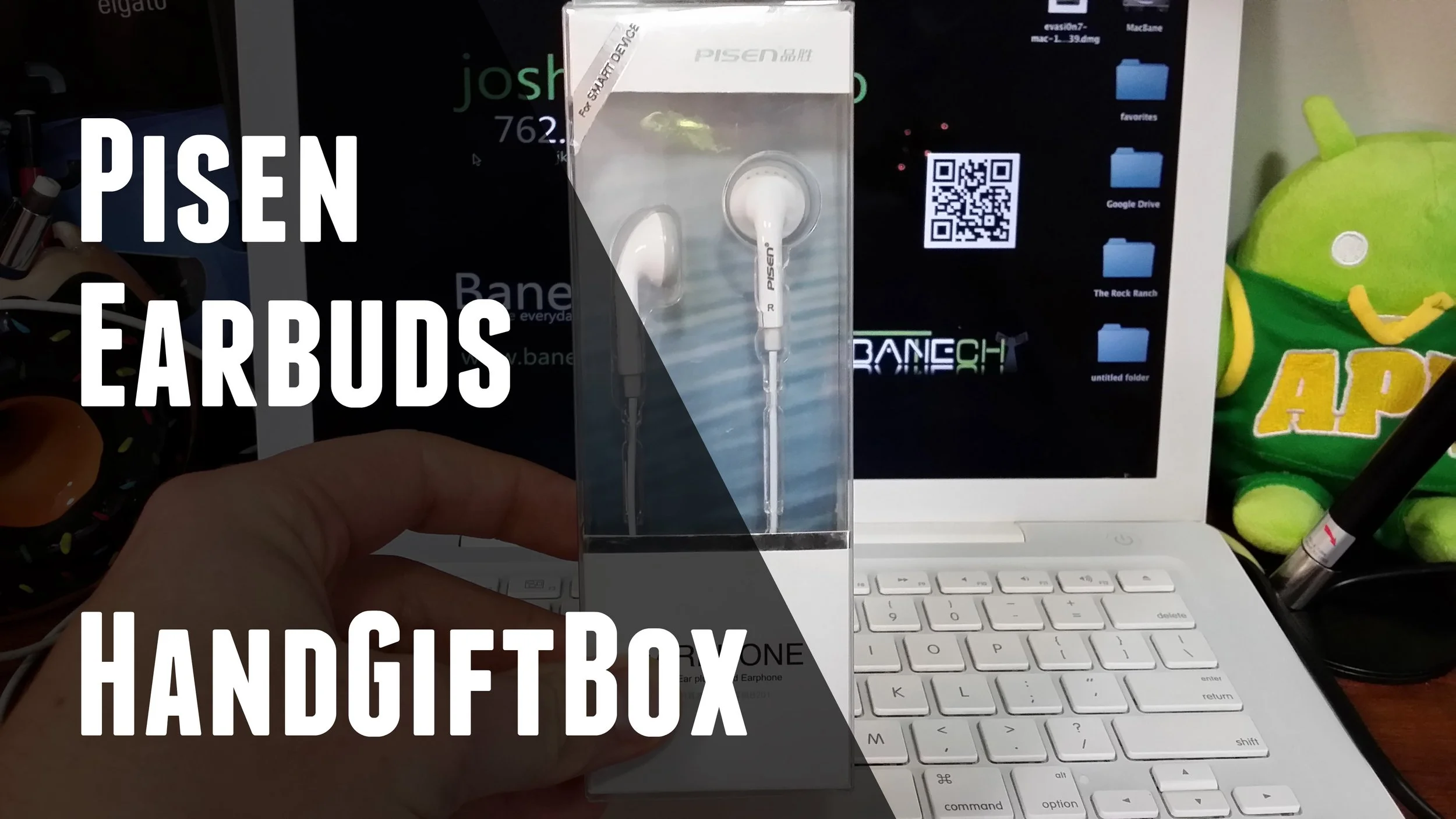 Pisen HES-003 White HIFI Wired Earbud Earphone for Apple from HandGiftBox.com