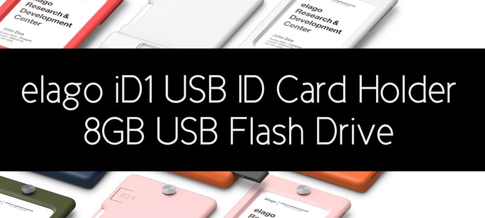 elago iD1 USB ID Card Holder - 8GB USB Flash Drive 