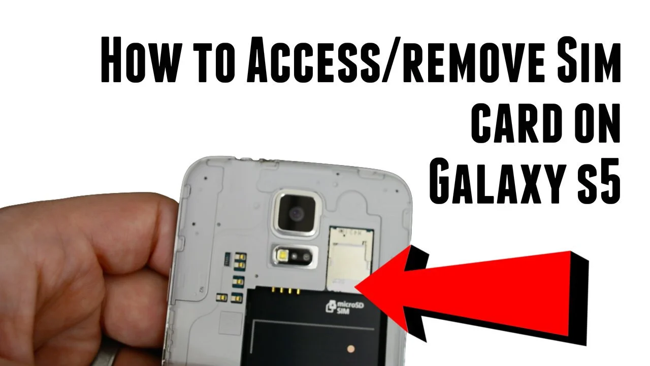 How to access and remove Galaxy S5 SIM card