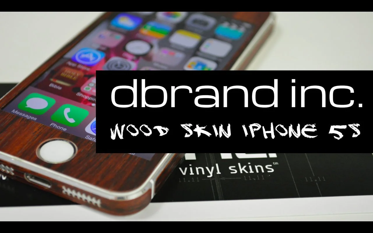 dbrand inc. iPhone 5s Wood Skin Installation and Review